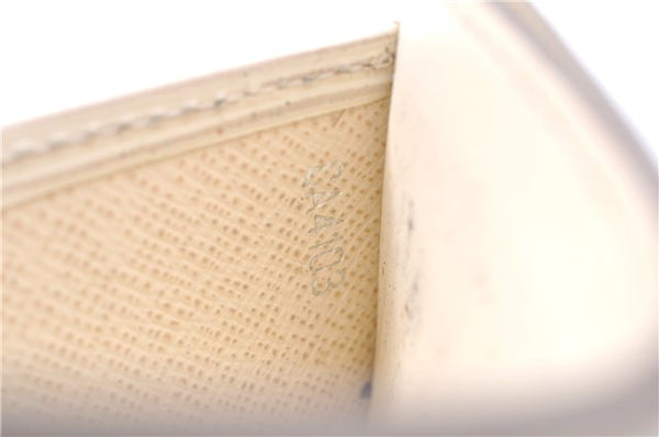 Authentic Louis Vuitton Epi Porte Cartes Simple Card Case White M6030J LV 2011G