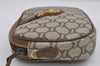 Authentic GUCCI GG Plus Shoulder Cross Body Bag PVC Leather Brown Junk 2011I