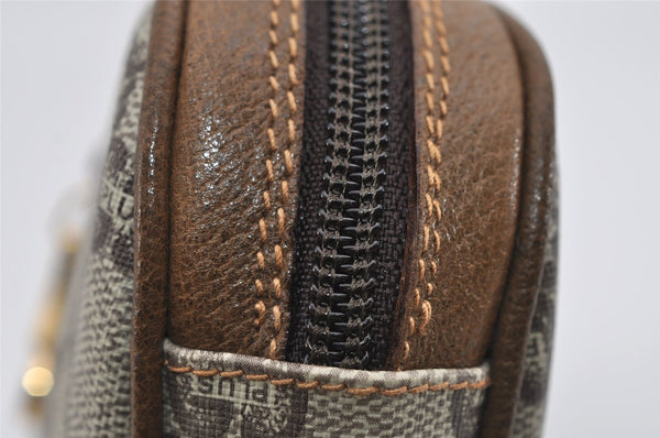 Authentic GUCCI GG Plus Shoulder Cross Body Bag PVC Leather Brown Junk 2011I