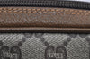 Authentic GUCCI GG Plus Shoulder Cross Body Bag PVC Leather Brown Junk 2011I