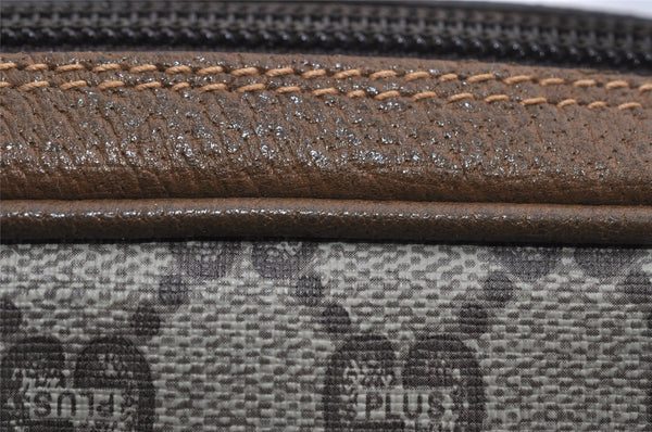 Authentic GUCCI GG Plus Shoulder Cross Body Bag PVC Leather Brown Junk 2011I