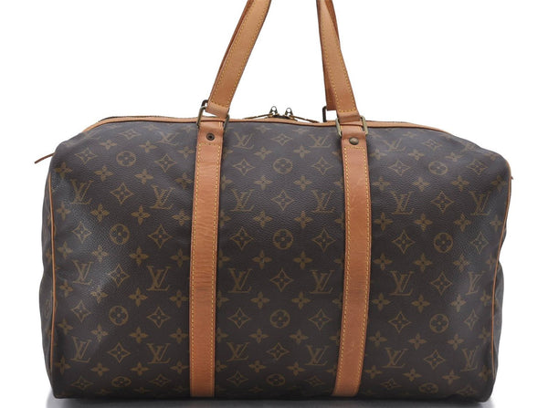 Authentic Louis Vuitton Monogram Sac Souple 45 Hand Boston Bag M41624 LV 2012D