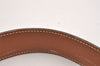 Authentic HERMES Constance Leather Belt Size 65cm 25.6" Black Brown 2012I