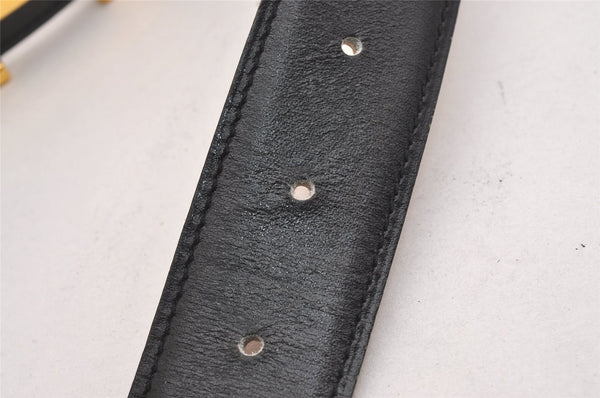 Authentic HERMES Constance Leather Belt Size 65cm 25.6" Black Brown 2012I