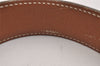 Authentic HERMES Constance Leather Belt Size 65cm 25.6" Black Brown 2012I