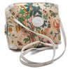 Authentic GUCCI Flora Shoulder Cross Body Bag Purse Canvas Leather White 2013D