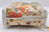 Authentic GUCCI Flora Shoulder Cross Body Bag Purse Canvas Leather White 2013D