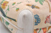 Authentic GUCCI Flora Shoulder Cross Body Bag Purse Canvas Leather White 2013D