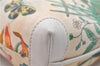 Authentic GUCCI Flora Shoulder Cross Body Bag Purse Canvas Leather White 2013D