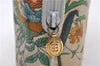 Authentic GUCCI Flora Shoulder Cross Body Bag Purse Canvas Leather White 2013D