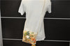 Authentic GUCCI Flora Shoulder Cross Body Bag Purse Canvas Leather White 2013D