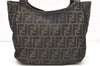 Authentic FENDI Zucca Shoulder Hand Bag Canvas Leather Brown 2014D