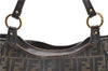 Authentic FENDI Zucca Shoulder Hand Bag Canvas Leather Brown 2014D