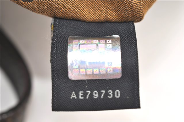 Authentic FENDI Zucca Shoulder Hand Bag Canvas Leather Brown 2014D