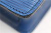 Authentic Louis Vuitton Epi Montaigne 23 Clutch Hand Bag Blue M52665 LV 2014G