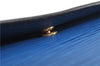 Authentic Louis Vuitton Epi Montaigne 23 Clutch Hand Bag Blue M52665 LV 2014G
