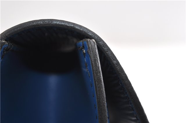 Authentic Louis Vuitton Epi Montaigne 23 Clutch Hand Bag Blue M52665 LV 2014G