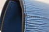 Authentic Louis Vuitton Epi Montaigne 23 Clutch Hand Bag Blue M52665 LV 2014G