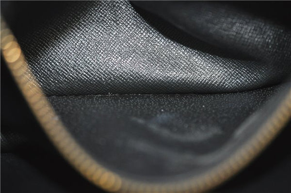 Authentic Louis Vuitton Epi Montaigne 23 Clutch Hand Bag Blue M52665 LV 2014G