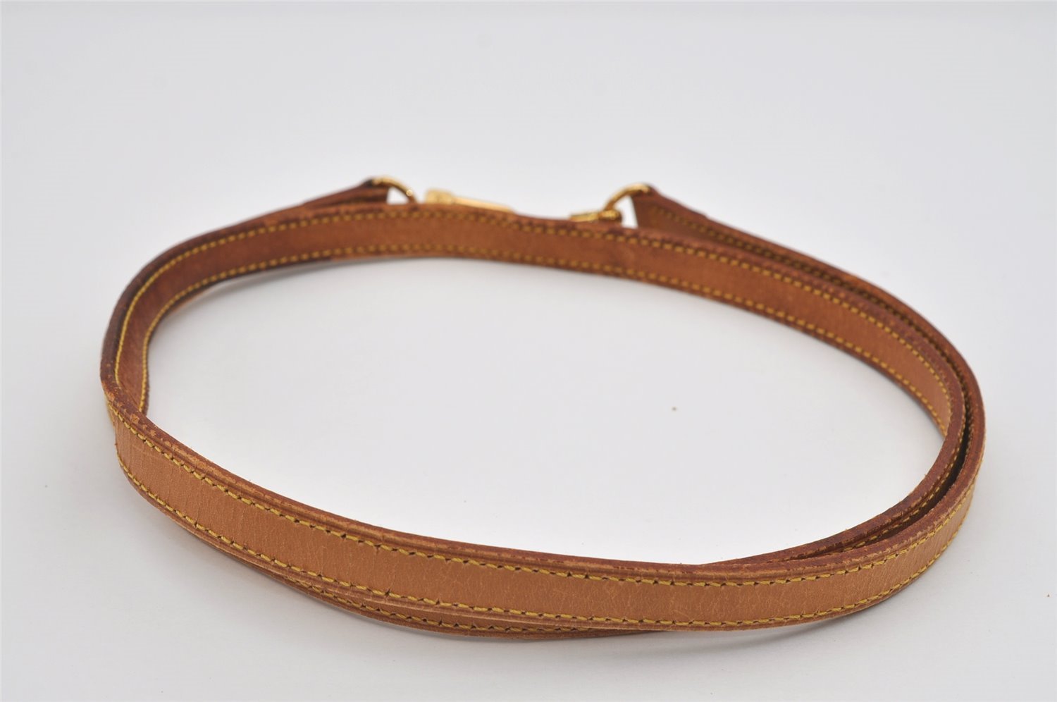 Authentic Louis Vuitton Leather Shoulder Strap Beige 50.8