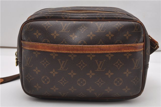Authentic Louis Vuitton Monogram Reporter PM Shoulder Bag M45254 LV Junk 2015G