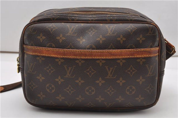 Authentic Louis Vuitton Monogram Reporter PM Shoulder Bag M45254 LV Junk 2015G