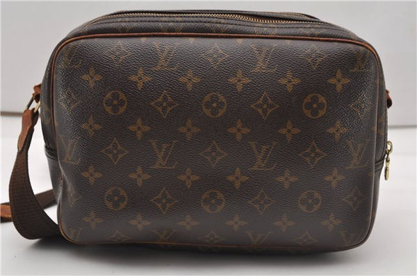 Authentic Louis Vuitton Monogram Reporter PM Shoulder Bag M45254 LV Junk 2015G