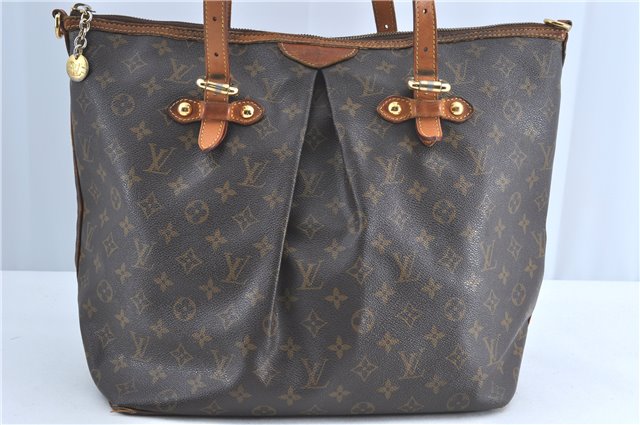 Authentic Louis Vuitton Monogram Palermo GM Shoulder Tote Bag M40146 LV 2017B