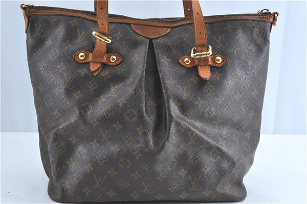 Authentic Louis Vuitton Monogram Palermo GM Shoulder Tote Bag M40146 LV 2017B