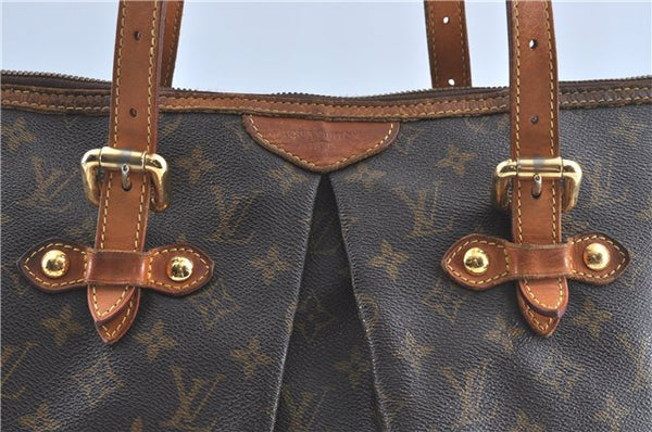 Authentic Louis Vuitton Monogram Palermo GM Shoulder Tote Bag M40146 LV 2017B