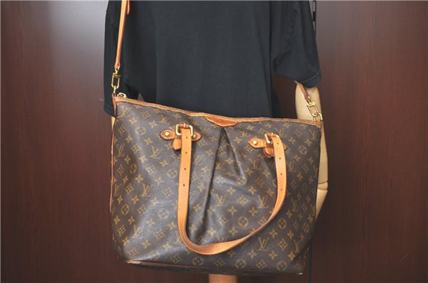 Authentic Louis Vuitton Monogram Palermo GM Shoulder Tote Bag M40146 LV 2017B
