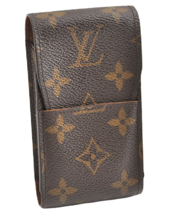 Authentic Louis Vuitton Monogram Etui Cigarette Case M63024 LV 2018G