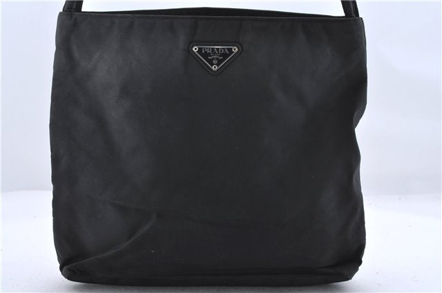 Authentic PRADA Tessuto City Nylon Shoulder Hand Bag B6242 Black 2019D