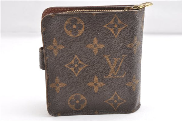 Authentic Louis Vuitton Monogram Compact Zip Bifold Wallet M61667 LV Junk 2021G