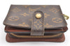 Authentic Louis Vuitton Monogram Compact Zip Bifold Wallet M61667 LV Junk 2021G