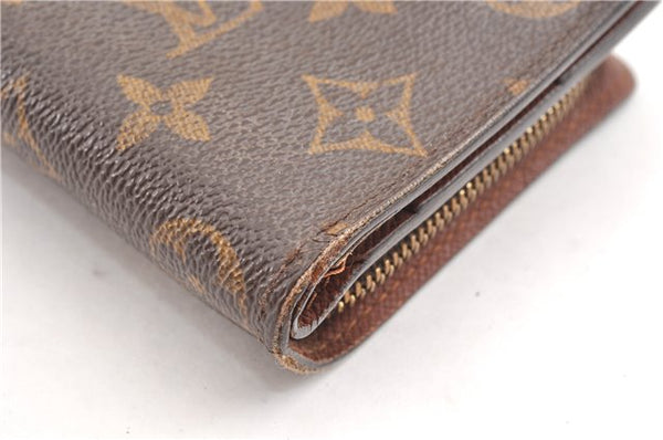 Authentic Louis Vuitton Monogram Compact Zip Bifold Wallet M61667 LV Junk 2021G