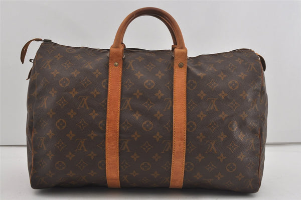 Authentic Louis Vuitton Monogram Keepall 45 Travel Boston Bag Old Model LV 2022I