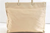 Authentic PRADA Nylon Shouldr Hand Bag White Ivory 2023D