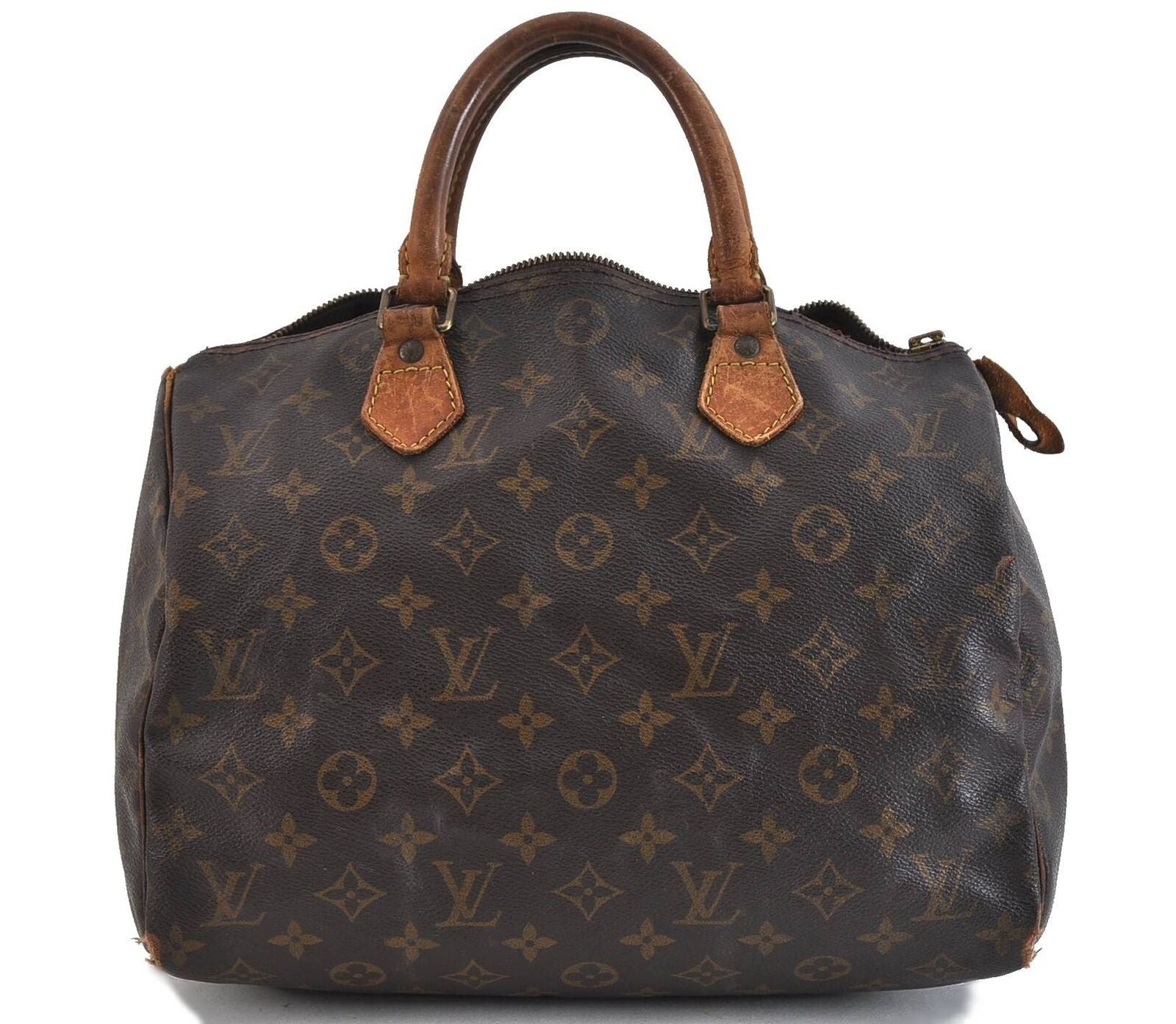 Authentic Louis Vuitton Monogram Speedy 30 Hand Bag Purse M41526 LV Junk 2024C