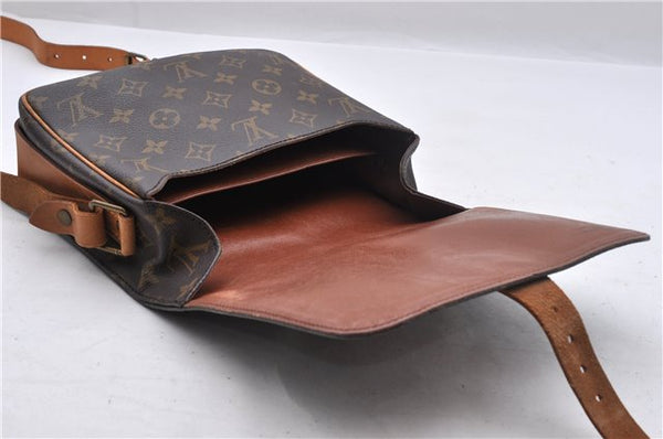 Auth Louis Vuitton Monogram Cartouchiere MM Shoulder Cross Bag M51253 LV 2024D