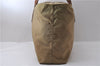 Authentic PRADA Nylon Leather Shoulder Tote Bag Beige 2025D