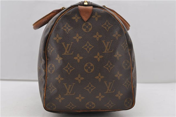 Authentic Louis Vuitton Monogram Speedy 35 Hand Bag M41524 LV 2027D