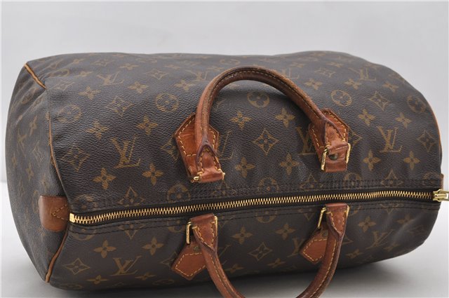 Authentic Louis Vuitton Monogram Speedy 35 Hand Bag M41524 LV 2027D