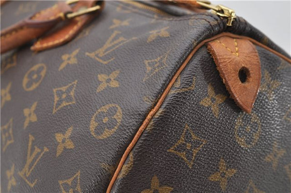 Authentic Louis Vuitton Monogram Speedy 35 Hand Bag M41524 LV 2027D