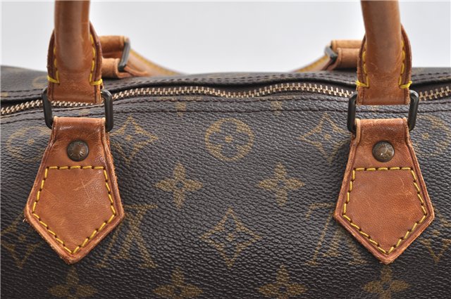 Authentic Louis Vuitton Monogram Speedy 30 Hand Boston Bag M41526 LV 2027G