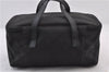 Authentic GUCCI Vanity Hand Bag GG Canvas Leather 124540 Black 2028D