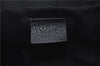 Authentic GUCCI Vanity Hand Bag GG Canvas Leather 124540 Black 2028D