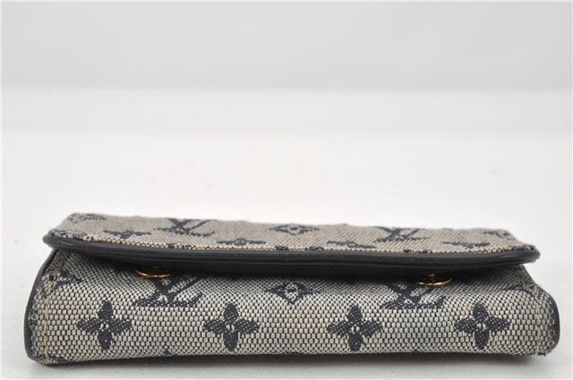 Auth Louis Vuitton Monogram Mini Multicles 4 Four Hooks Key Case Blue LV 2029G