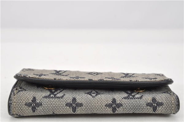 Auth Louis Vuitton Monogram Mini Multicles 4 Four Hooks Key Case Blue LV 2029G