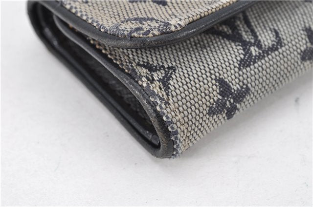 Auth Louis Vuitton Monogram Mini Multicles 4 Four Hooks Key Case Blue LV 2029G